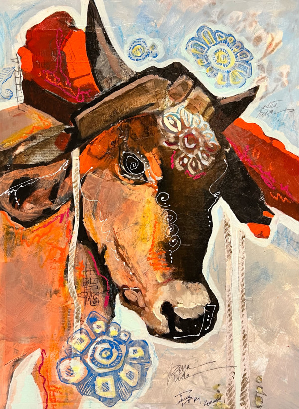 24 x 36 Costa Rica Ox Series: Orange Ox, edition image.
