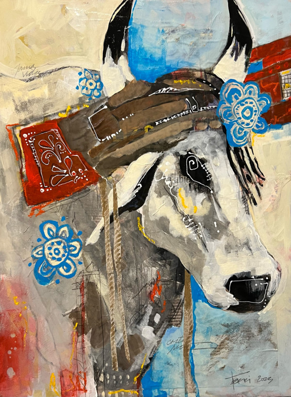 24 x 36 Costa Rica Ox Series: White Ox, edition image.