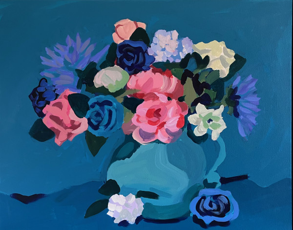 Aqua Pink by june mccartney