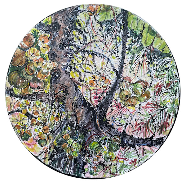 The Giving Tree 2 (Tondo) by Hema A. Bharadwaj, Image 1.