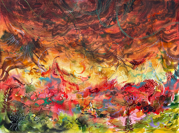 Reading Tea Leaves in The Sky by Hema A. Bharadwaj, Image 1.