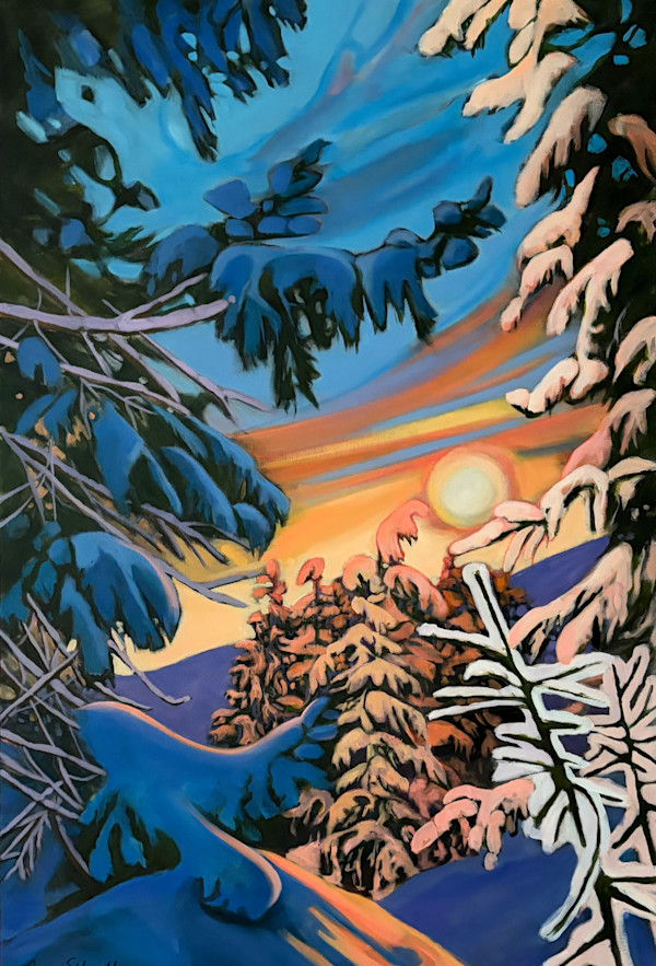 Sunset Through the Pines by Dawn Schmidt, Image 1.