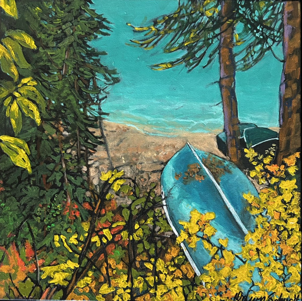 Emerald Shoreline Reverie by Dawn Schmidt