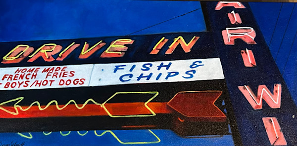 Neon At Dairi Wip by Dawn Schmidt, Image 1.