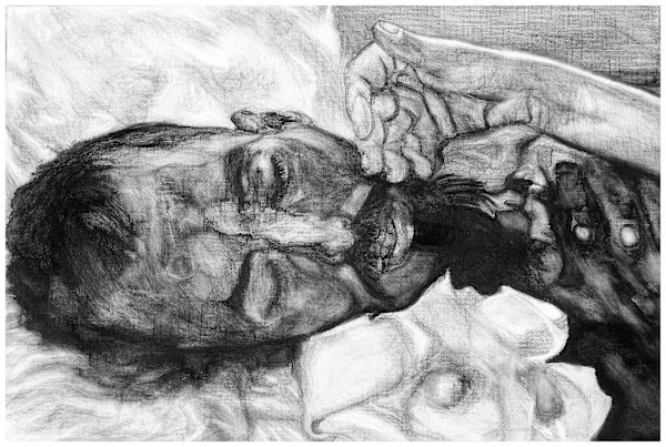 only as the loveliness of light upon light (from "Weightless Series"), watercolor pencil, $300.  Buyer pays shipping.  Prints available, contact artist. by Stephen Mead