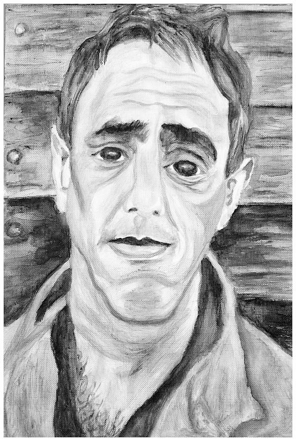 Derek, where's Jeremy, Ruth, Faith and Suzanne (from "Weightless Series"), watercolor pencil, $300.  Buyer pays shipping.  Prints available, contact artist. by Stephen Mead