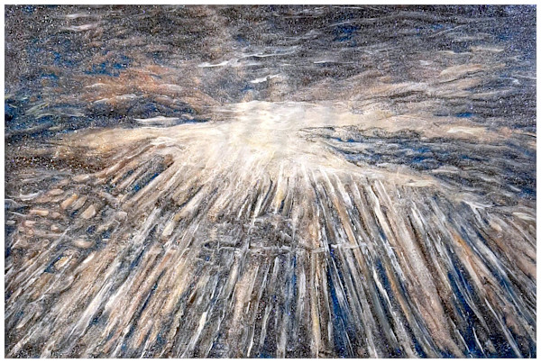 Breakthrough (From "Not Stopping for Death" series), Mixed Media, $400.  Buyer pays shipping.  Prints available, contact artist. by Stephen Mead