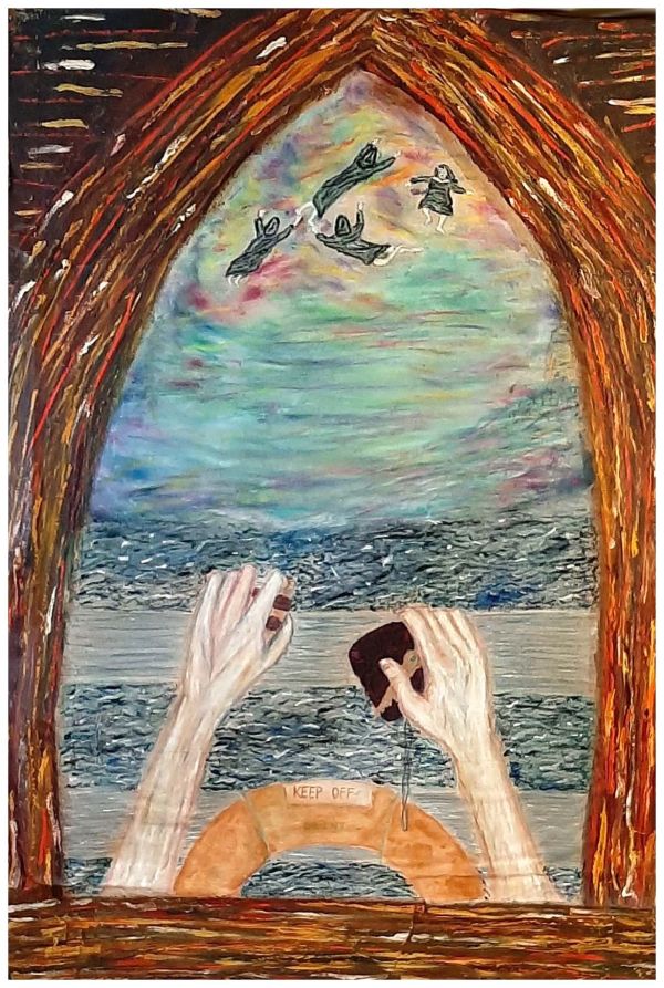 Good News, mixed-media, $475 not including shipping by Stephen Mead