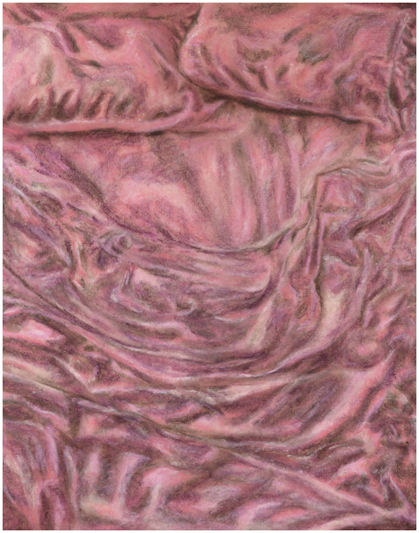 Imprints of Intimacy Excerpt 1A from the series, mixed media, $250.  Buyer pays shipping.  Prints available, contact artist. by Stephen Mead