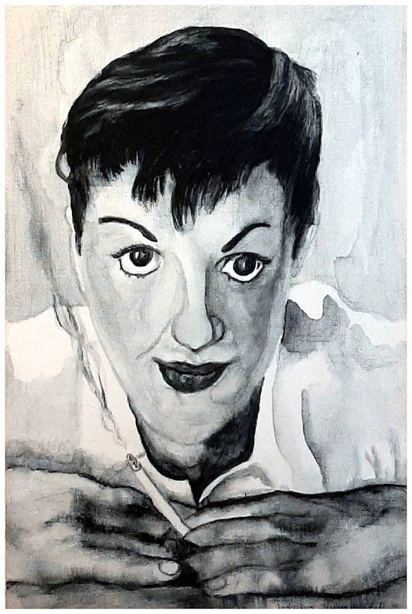 Judy G. (from "Drag" series), watercolor pencil, $300.  Buyer pays shipping, prints available, contact artist. by Stephen Mead