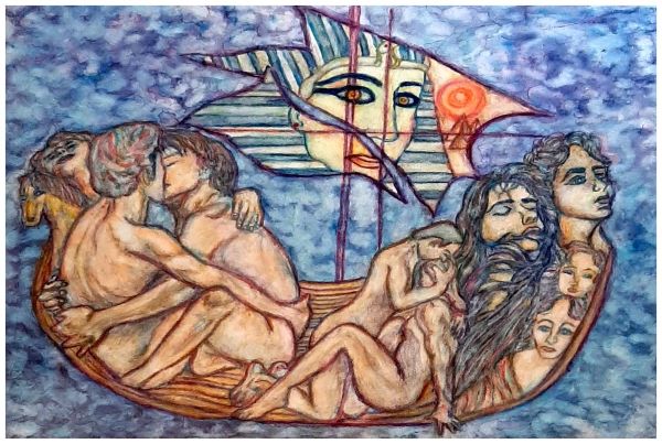 Lapis, watercolor pencil, $400.  Buyer pays for shipping by Stephen Mead