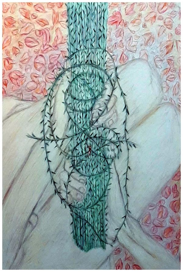 Making the Crown, watercolor pencil, $325, Buyer pays for shipping by Stephen Mead