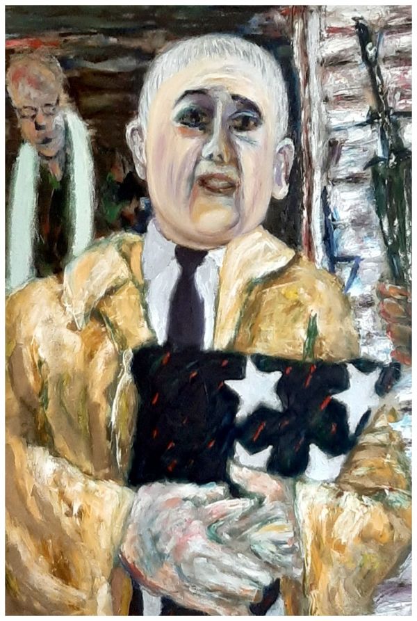 Mourning Flag, Oil, $475.  Buyer pays for shipping by Stephen Mead