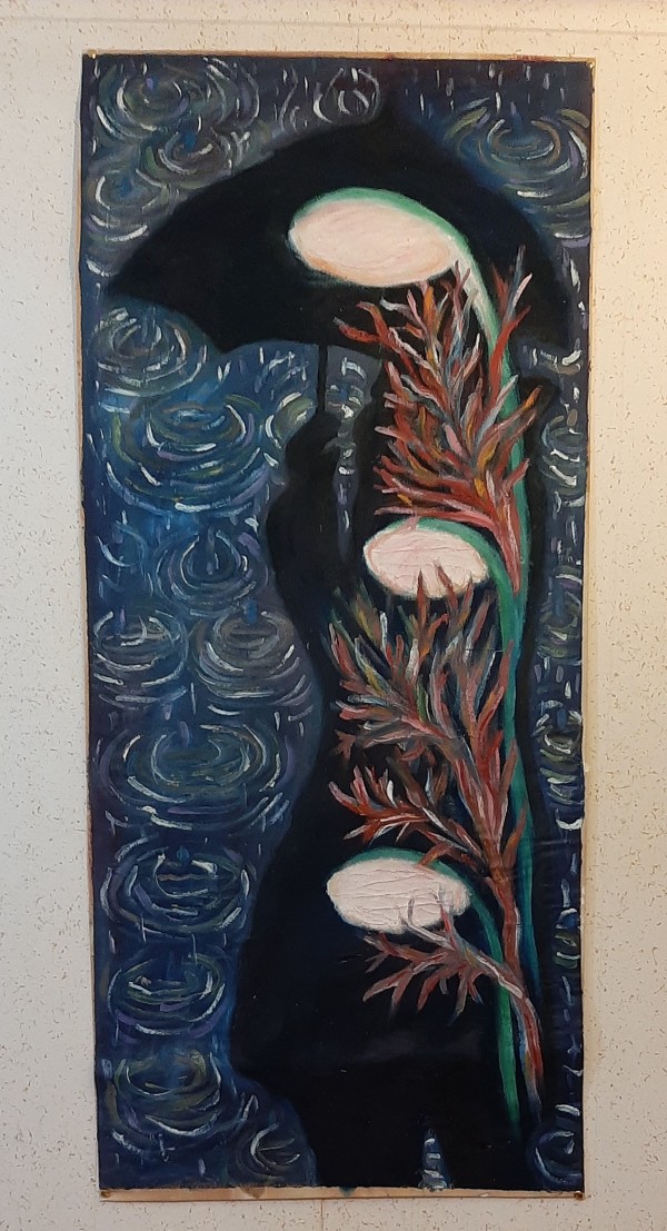 Rain Walk, oil, $375 not including shipping by Stephen Mead