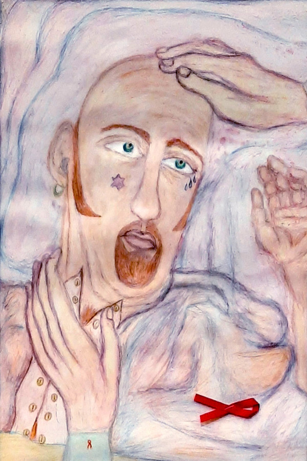 Remember Me, watercolor pencil, $325.  Buyer pays shipping by Stephen Mead