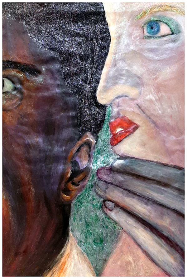 Secret (From "Not Stopping for Death" series), Mixed Media, $400.  Buyer pays shipping.  Prints available, contact artist. by Stephen Mead