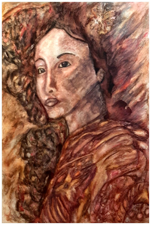 Shima, (From "Heroines Unlikely" Series), Watercolor Pencil, $450.  Buyer pays shipping, prints available, contact artist. by Stephen Mead