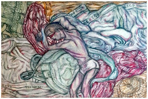 Spiral, watercolor pencil, $225.  Buyer pays shipping.  (Prints available) by Stephen Mead