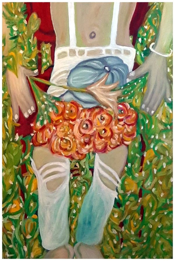 Spring Knees, oil, $400, Buyer pays shipping by Stephen Mead
