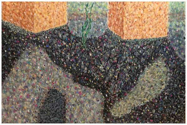 Wedding Glitter (III) - The Footpaths where glitter fades, Pastel, $300.  Buyer pays shipping (Prints available) by Stephen Mead