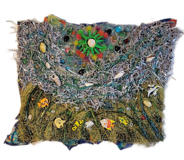 Seagrass Healing, Mixed Media, $425, Buyer Pays Shipping, (Prints Available) 2025 by Stephen Mead, Image 1.
