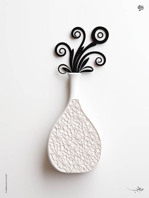 Calligraphic Bloom by Mohamed Ayman DAEF