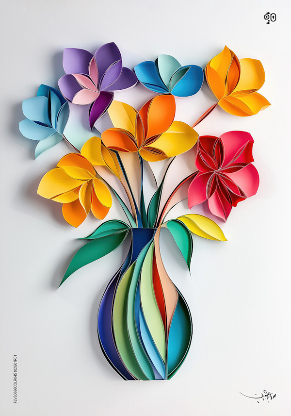 A Symphony of Quilled Petals by Mohamed Ayman DAEF