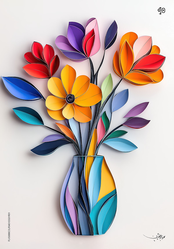 Layered Elegance in a Vase by Mohamed Ayman DAEF