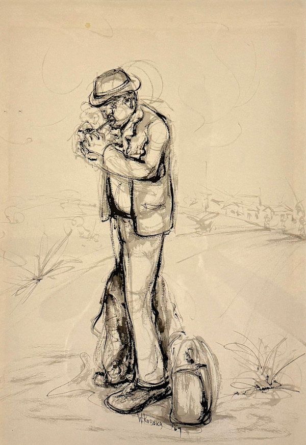 Smoking Man by Welcome Mandla Koboka