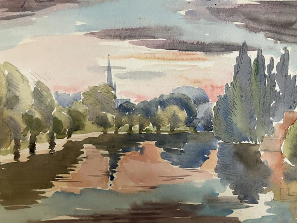 River landscape by Antony Baynes