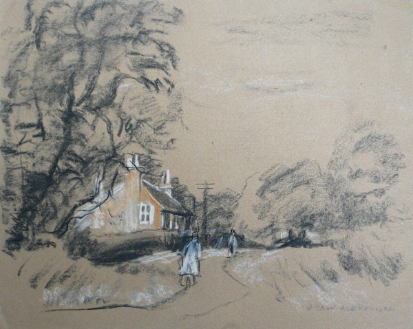 Pastel landscape by Jean Dryden Alexander