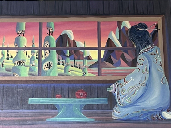 Tea ceremony by SERGE DEMETRIUS DUBE (CANADIAN B.1958)