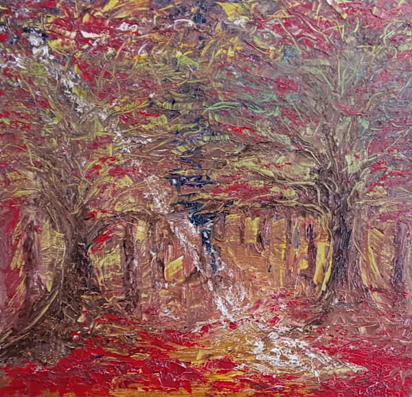 Forest on fire by Veronika Wyper