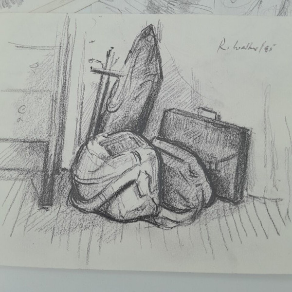 Signed Studio collection of drawings by Richard Ian Bentham Walker