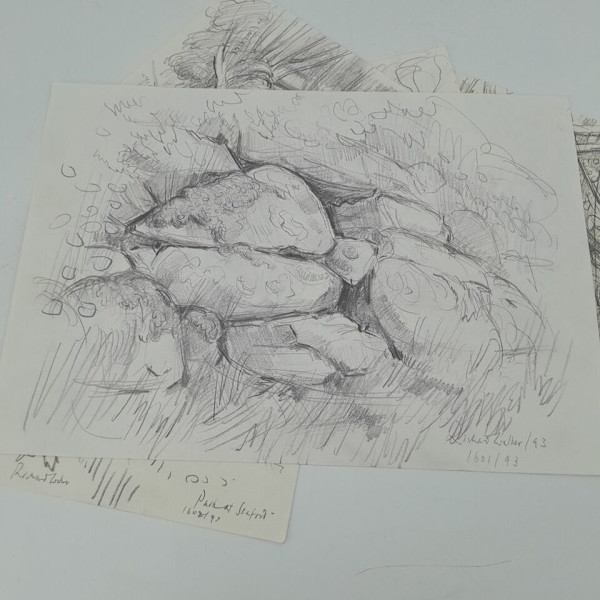 Signed Studio collection of drawings by Richard Ian Bentham Walker
