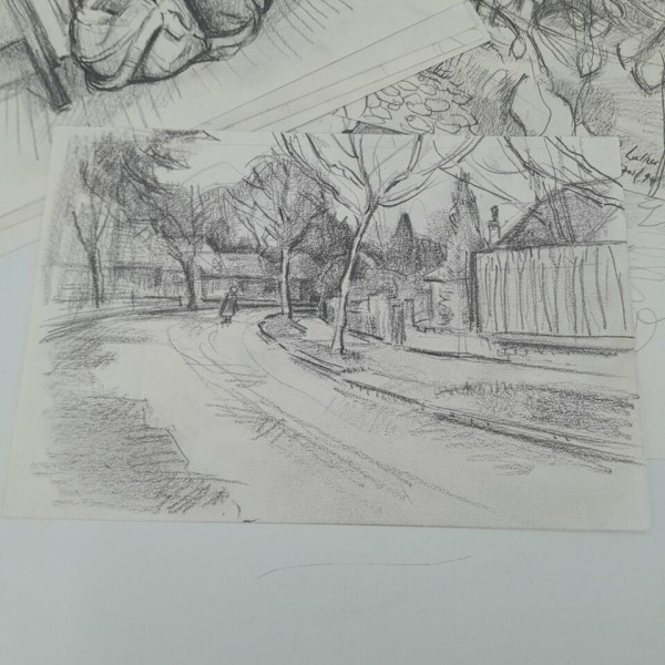 Signed Studio collection of drawings by Richard Ian Bentham Walker