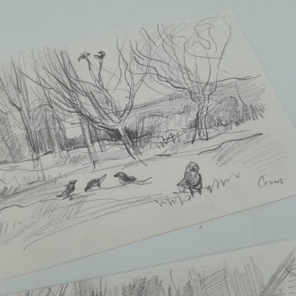 Signed Studio collection of drawings by Richard Ian Bentham Walker