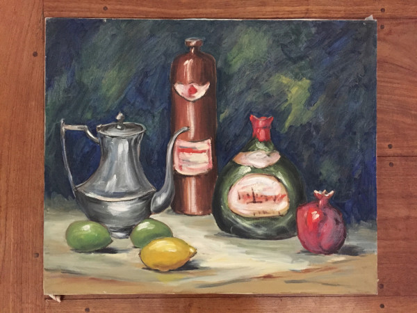 Fruit and Bottles by Clifford Holmes