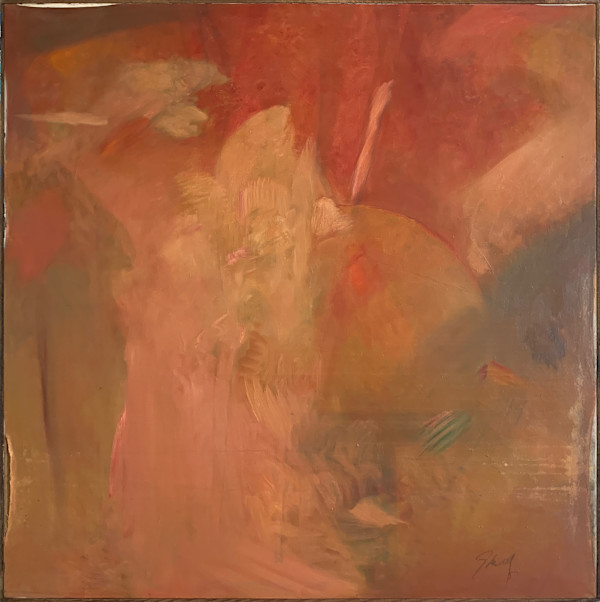 1992 "Sunday Afternoon" Abstract Painting on Canvas William Shields Acclaimed Illustrator by Bill Shields
