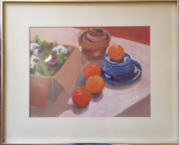 Still Life with Oranges by D. Morrison
