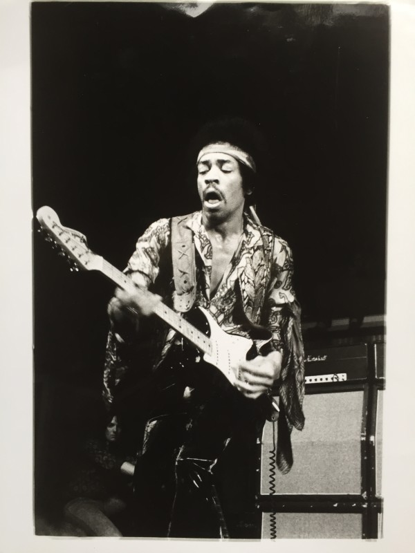 Jimi Hendrix Black & White Glossy Photo 1970 Jørgen Angel by Jørgen Angel