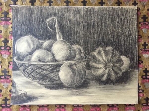Still Life with Gourd by Frank J Bette