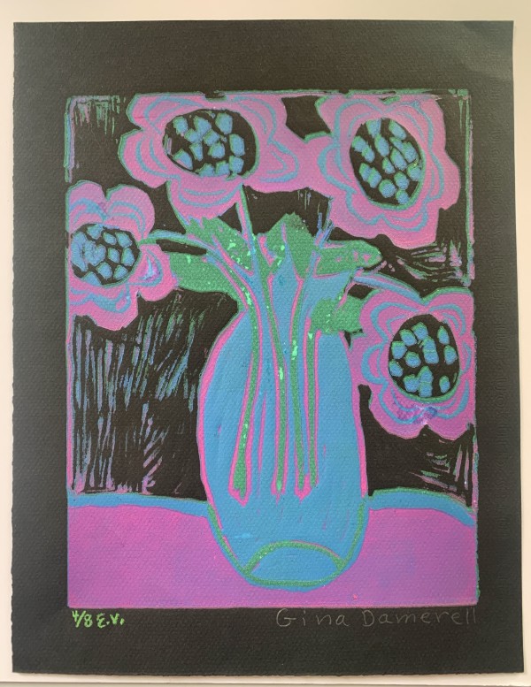 Flowers in Vase by Gina Damerell