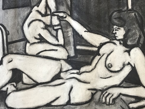 Nude on Mattress by Fredrick Reichman