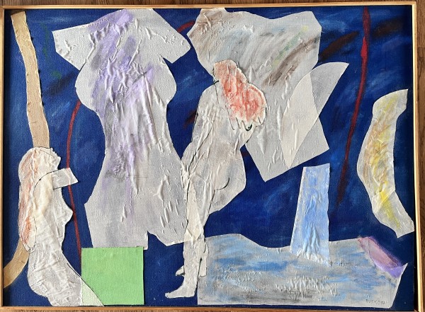 "Blue with Nudes" by Sylvia  Rutkoff