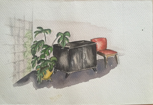 Chair and Console by Kathleen Williams