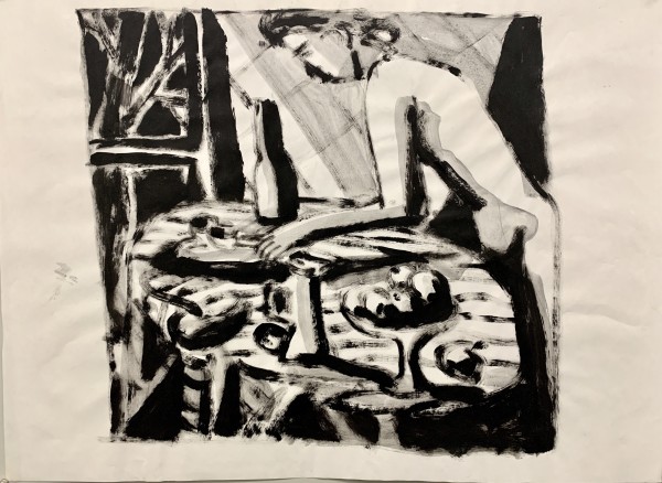 "Nude in Kitchen" by Donald  Stacy