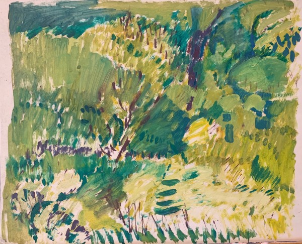 "Landscape In Greens" by Edith  Isaac-Rose