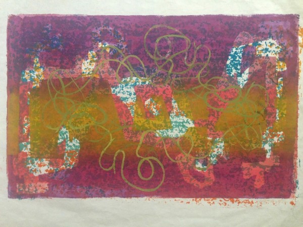 Purple Abstract by Estelle Levin Siegelaub