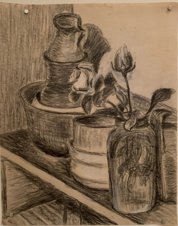 Rose in Jar by Frank J Bette